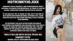 Belly bulge with dildo from mr. Hankey toys HOTKINKYJO
