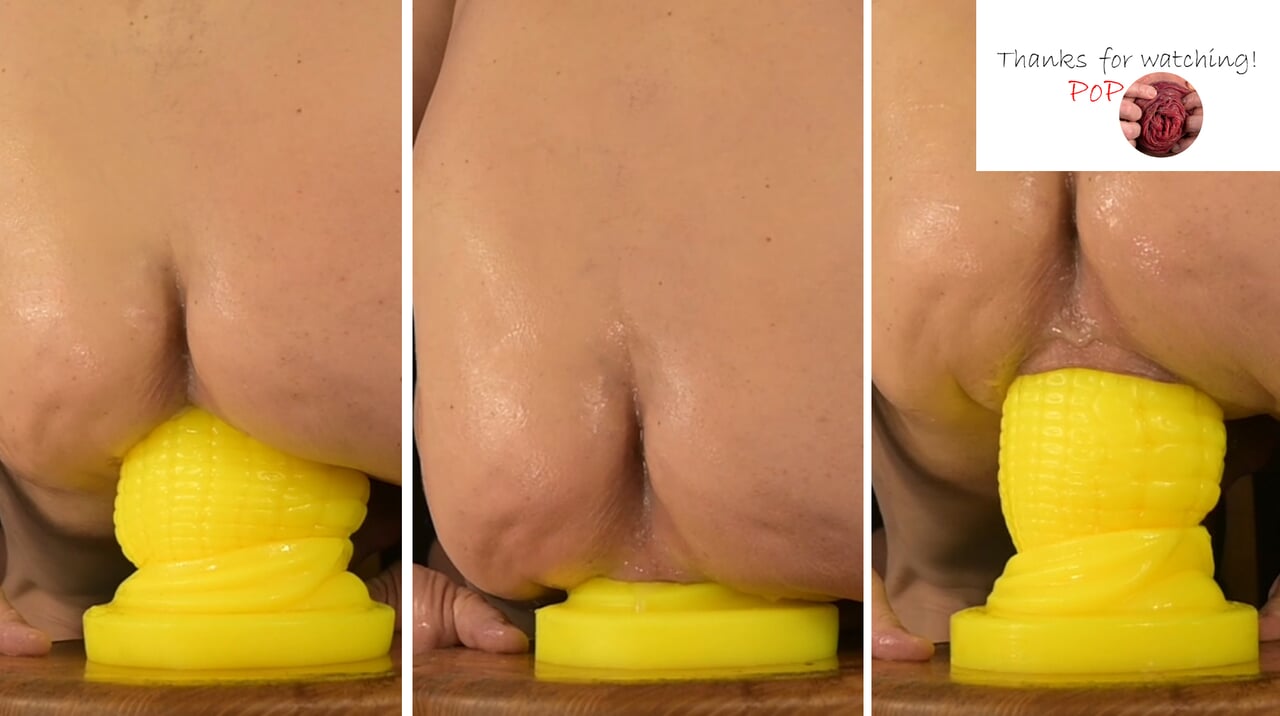 Corn Dildo 3XL – Mr Hankey’s Toys – Huge Dildo deep & rough in my asshole – Hankeys – anal – Prolapse & Rosebud